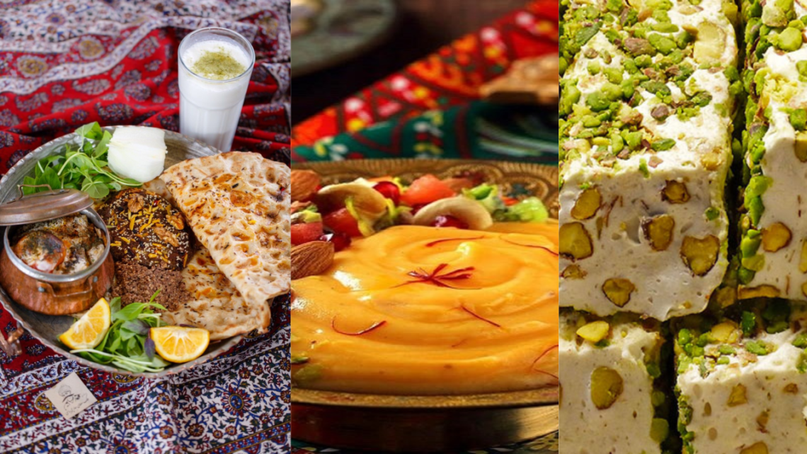 A vibrant trio of iconic Esfahani delights